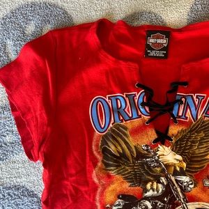 Harley Davidson Lace up Top